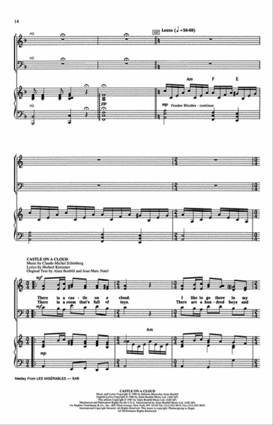Les Misérables (Choral Medley) 3-Part scores gallery preview page 4