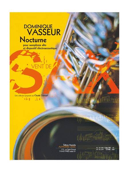 Nocturne (3'40'') (3e) (collection Vent De Sax) Pour Saxophone Alto Et Disposi