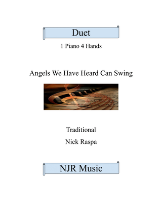 Book cover for Angels We Have Heard Can Swing (1 piano 4 hands) intermediate - Complete set