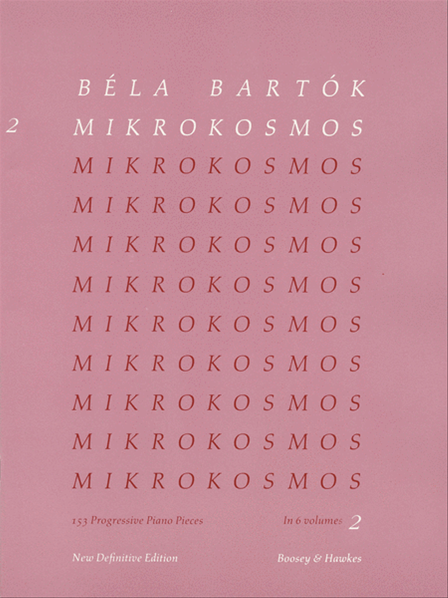 Mikrokosmos Volume 2 (Pink) Piano Method scores gallery preview page 1