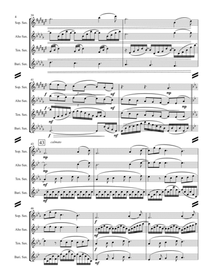 Clair de Lune (for Saxophone Quartet SATB) image number null