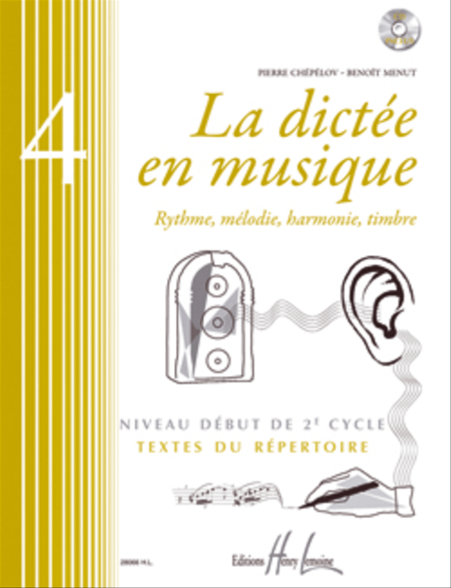 La dictee en musique - Volume 4 - debut du 2eme cycle CD scores gallery preview page 1