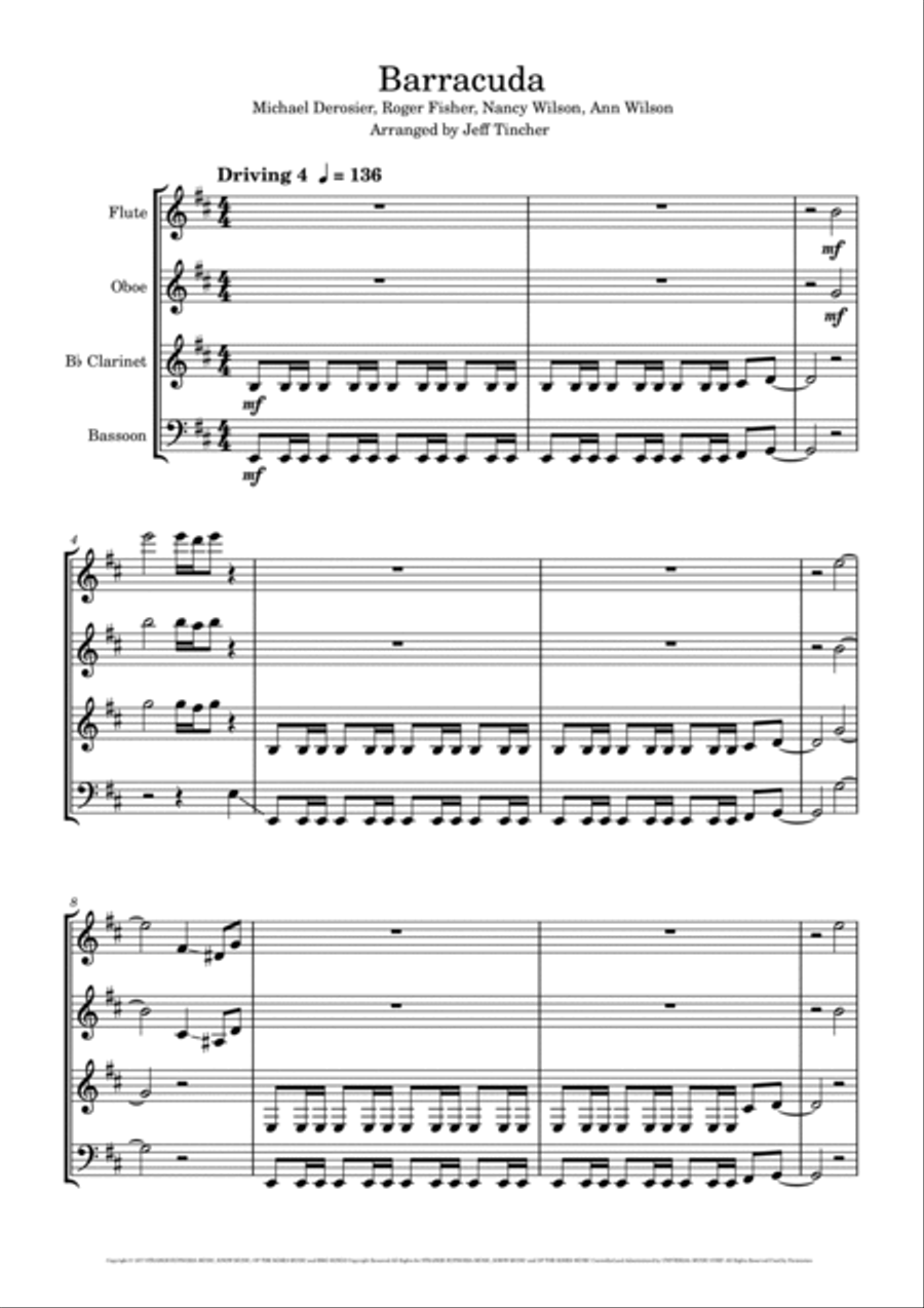 Barracuda Woodwind Quartet scores gallery preview page 2