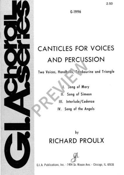 Canticles for Voices and Percussion