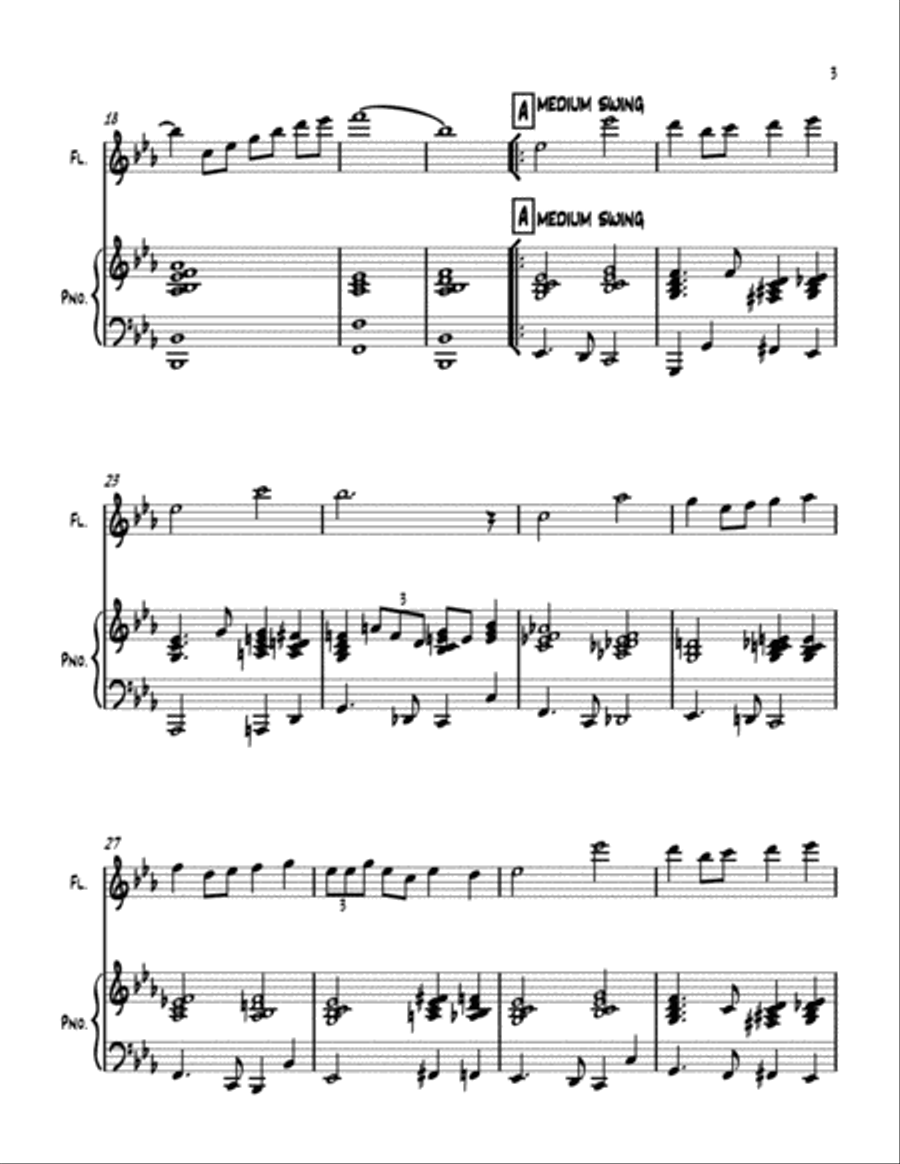 Over The Rainbow (from The Wizard Of Oz) Flute Solo scores gallery preview page 3