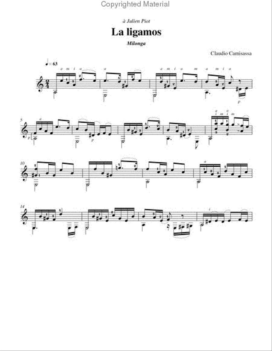 Pa' mis changuitos Classical Guitar scores gallery preview page 2