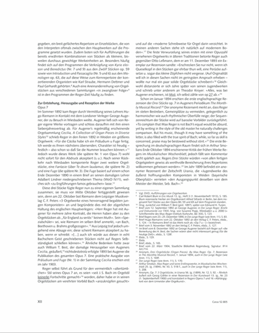 Reger Edition of Work, vol. I/5: Organ pieces I Organ Solo scores gallery preview page 11