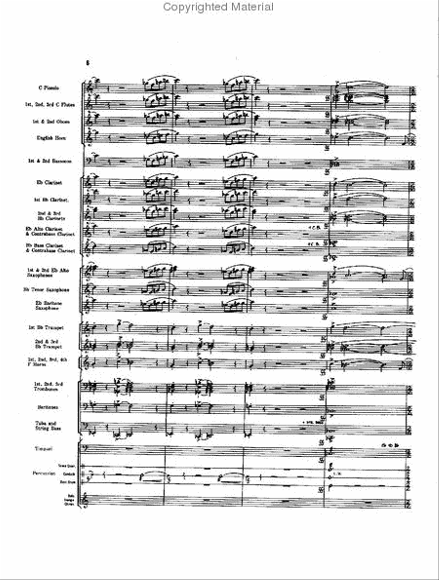 Caccia and Chorale Concert Band scores gallery preview page 5