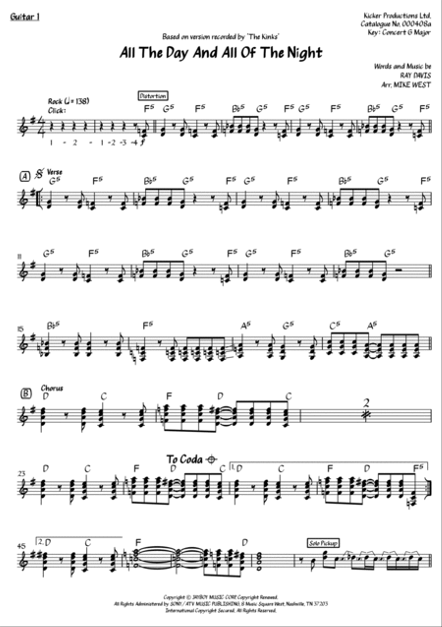 All Day And All Of The Night Small Ensemble scores gallery preview page 6