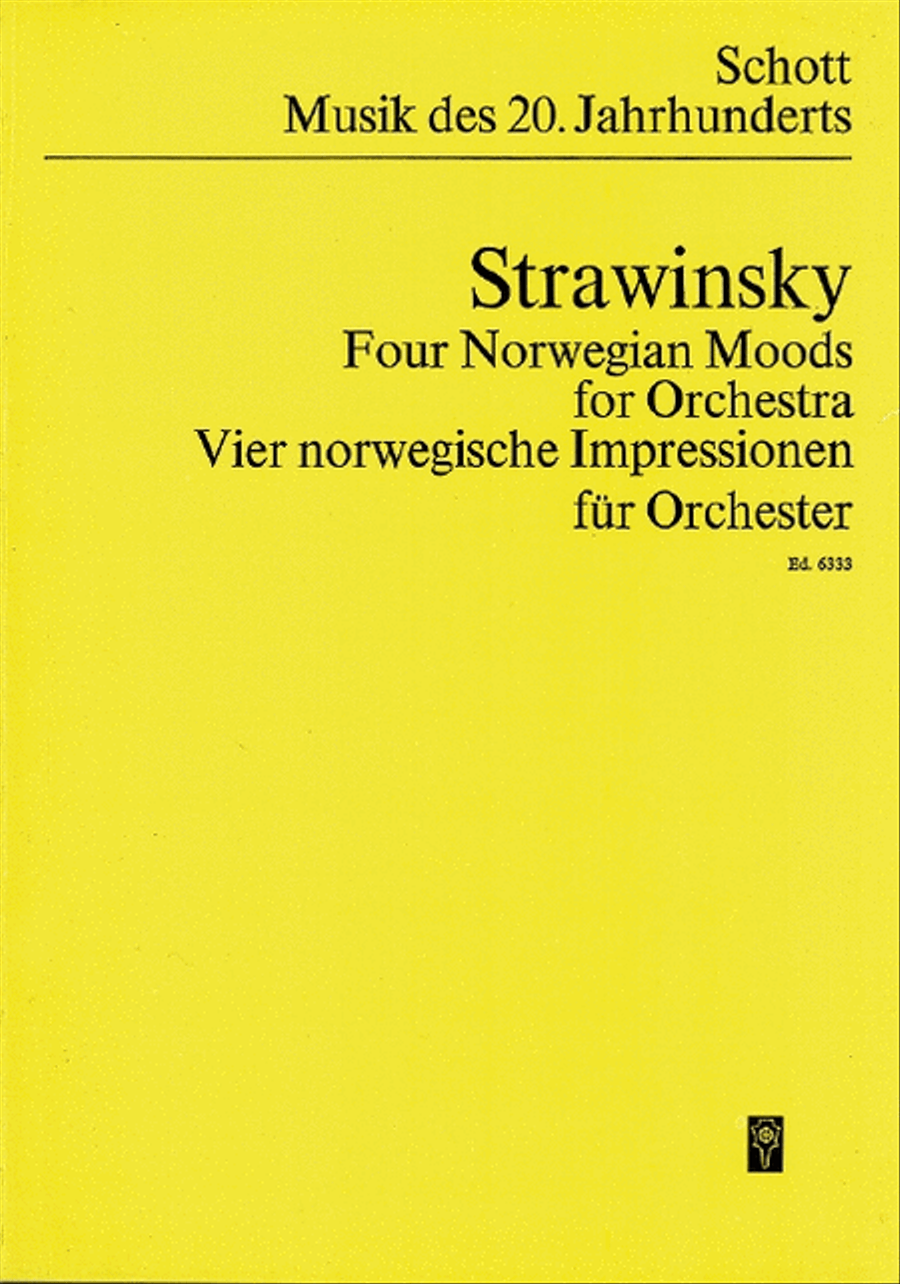 4 Norwegian Moods 4 Norwegian Moods Orchestra scores gallery preview page 1