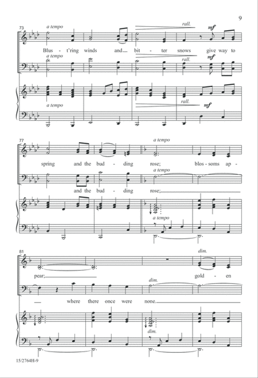Seasons Come, Seasons Go 4-Part scores gallery preview page 9