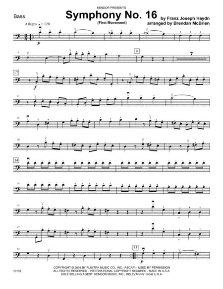 Symphony No. 16 (First Movement) - Bass
