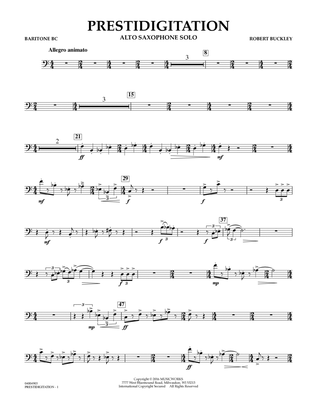 Prestidigitation (Alto Saxophone Solo with Band) - Baritone B.C.