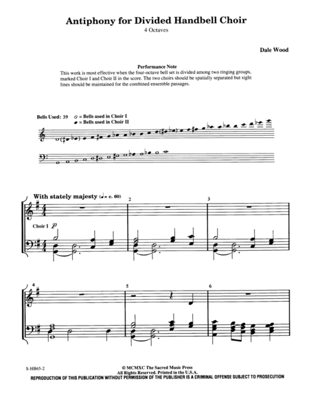 Antiphony for Divided Handbell Choir