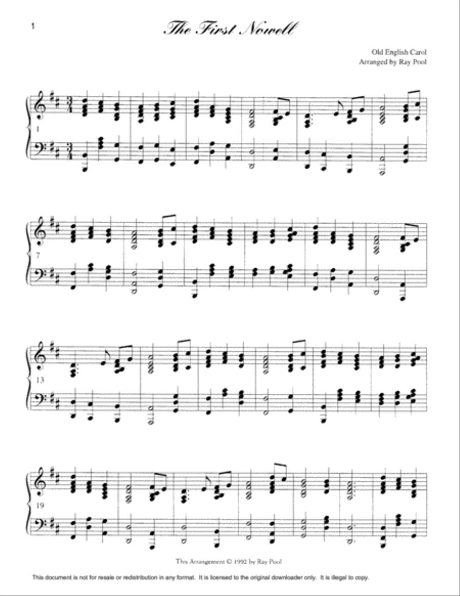 Three Christmas Medleys for Pedal Harp Three Christmas Medleys for Pedal Harp Pedal Harp scores gallery preview page 5