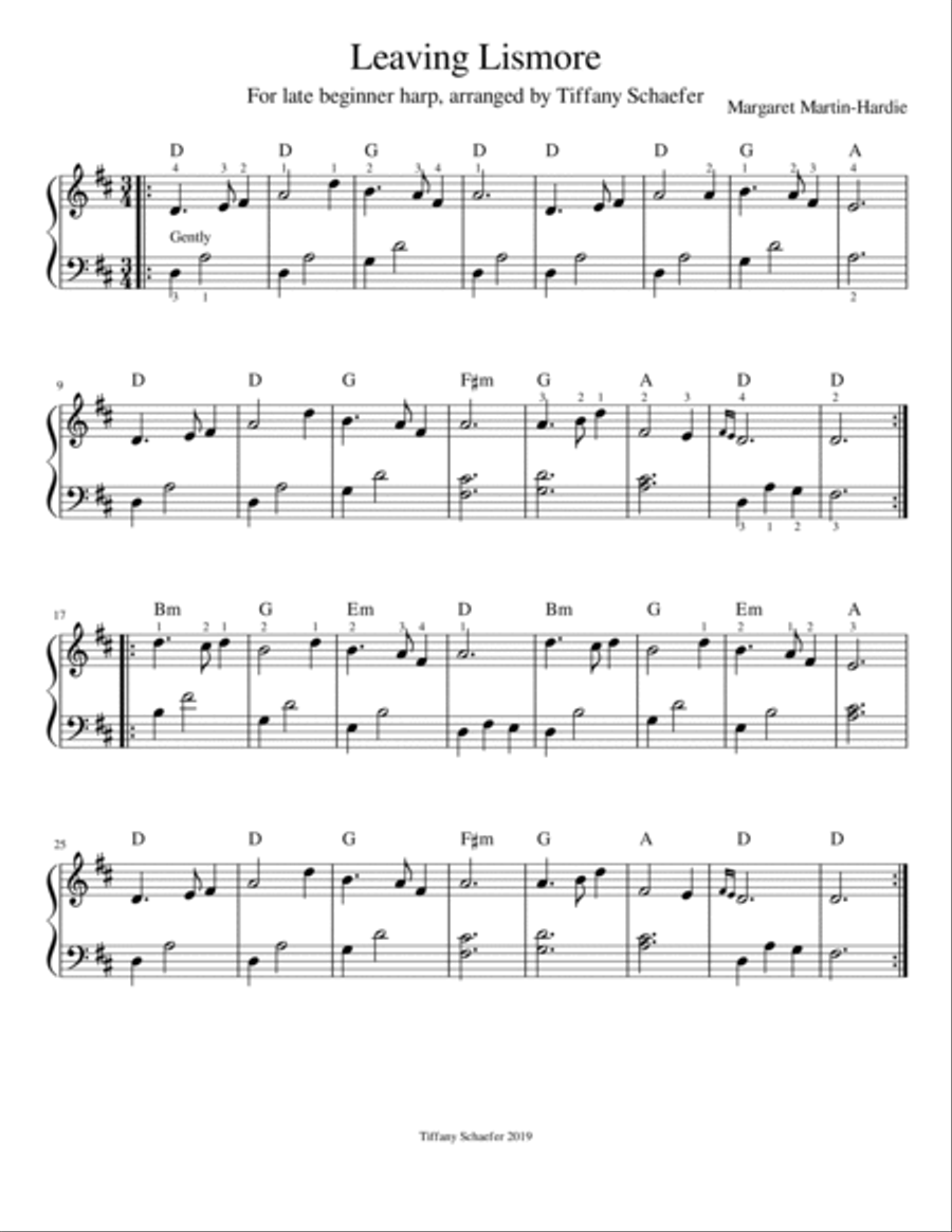 Small Harp Collection #1: Three Celtic Arrangements Harp scores gallery preview page 2