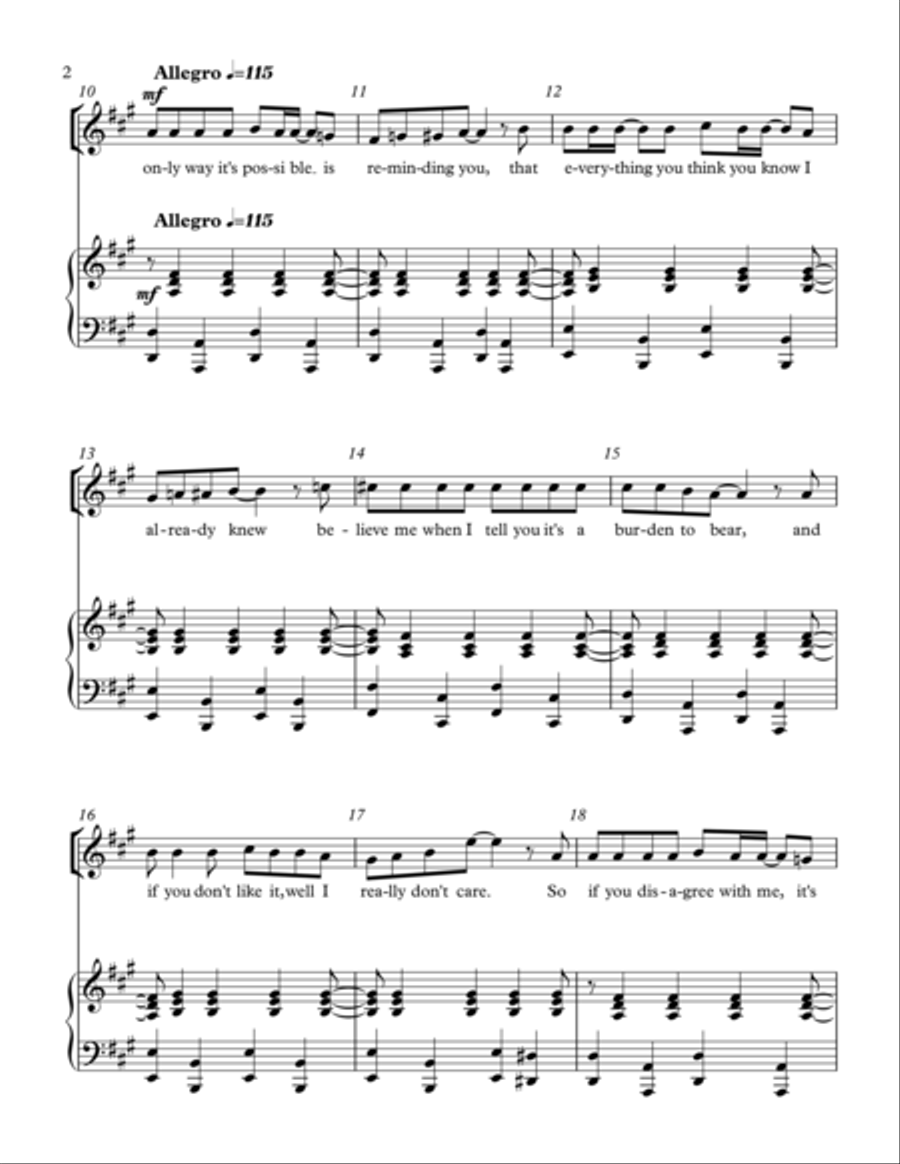 Whatever You Say Voice scores gallery preview page 2