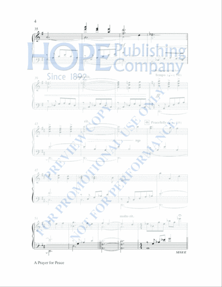 Peace 4-Part scores gallery preview page 11