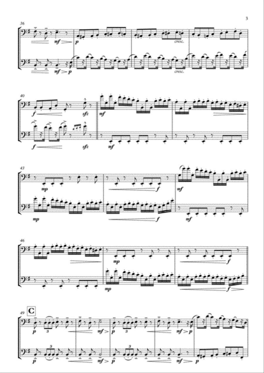 March from The Nutcracker arranged for Bassoon Duet Woodwind Duet scores gallery preview page 5