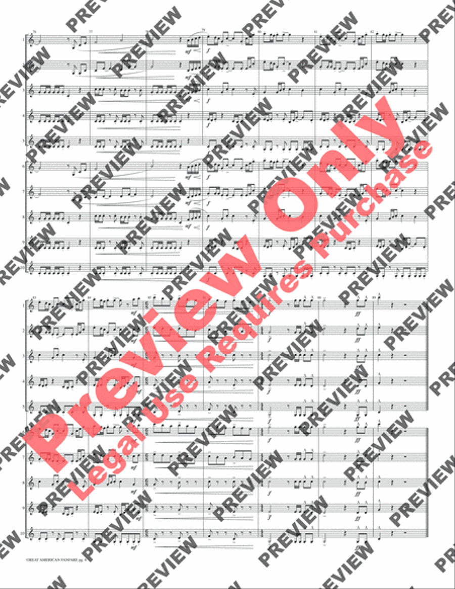 Great American Fanfare Great American Fanfare Small Ensemble scores gallery preview page 8
