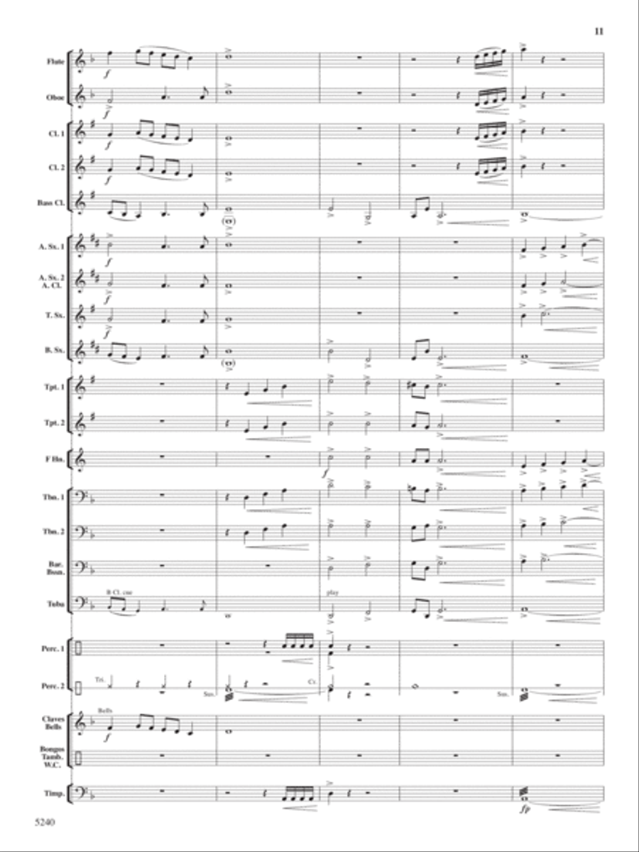 Ceremony, Chant and Ritual Concert Band scores gallery preview page 12