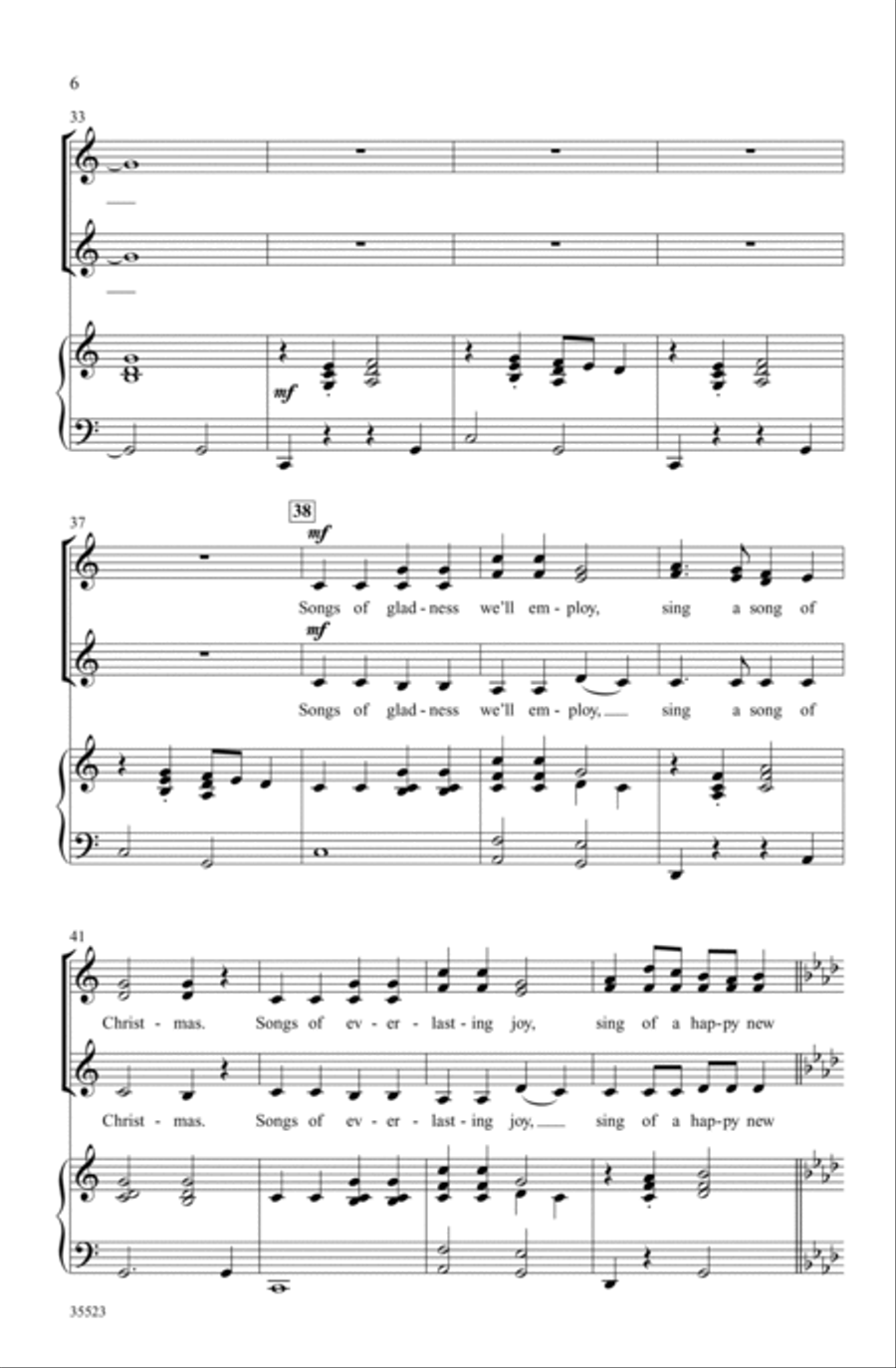 Carolers' Noel SSA scores gallery preview page 4