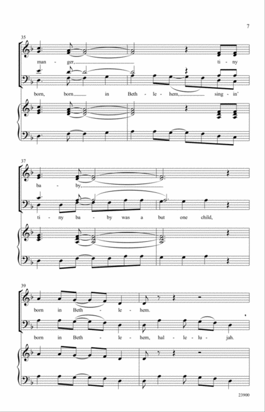 Bethlehem Spiritual 4-Part scores gallery preview page 6
