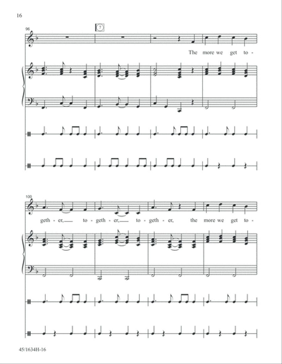 Together Together Unison Choir scores gallery preview page 16