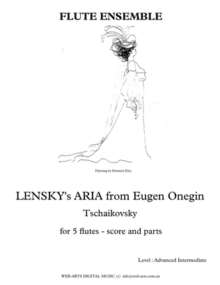 LENSKY's ARIA from Eugene Onegin for 4 flutes - TSCHAIKOVSKY +