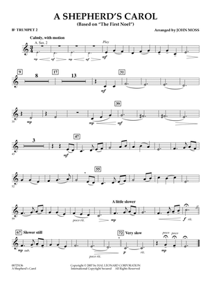 A Shepherd's Carol (Based On The First Noel) - Bb Trumpet 2