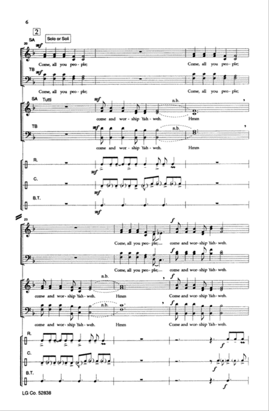 Uyai Mose Choir scores gallery preview page 4