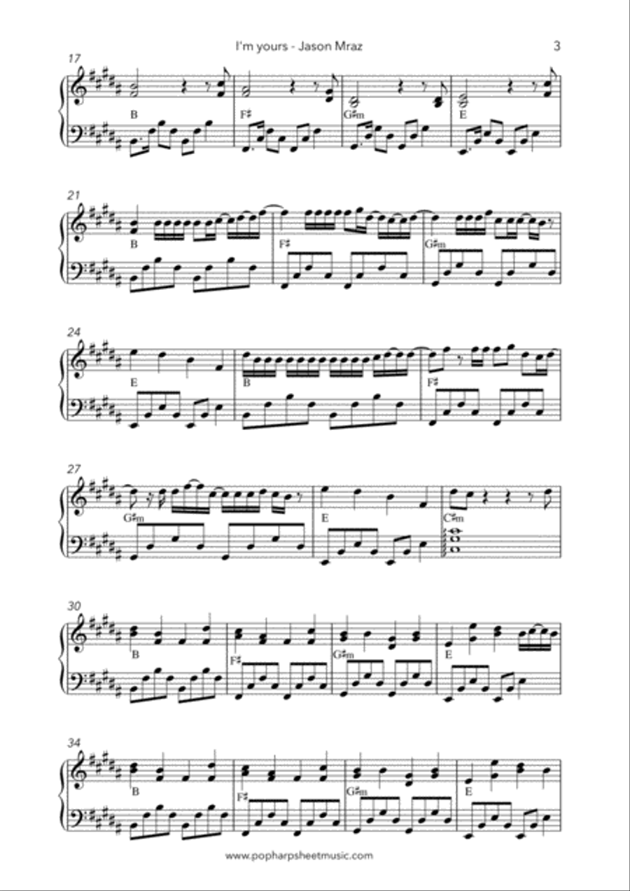 I'm Yours Harp scores gallery preview page 3
