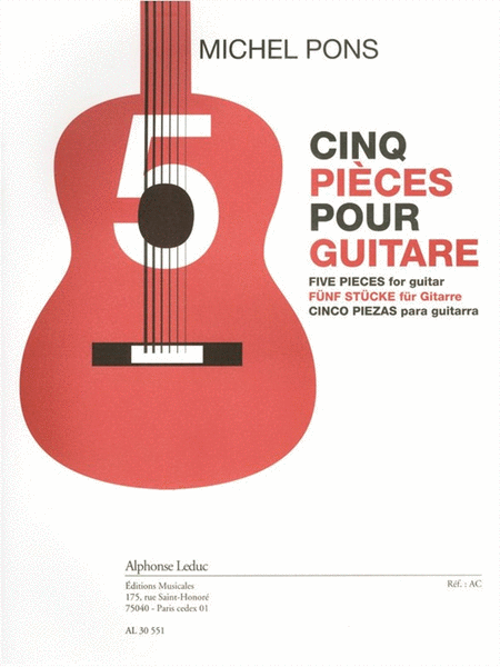 Cinq Pieces (11'30'') Pour Guitare
