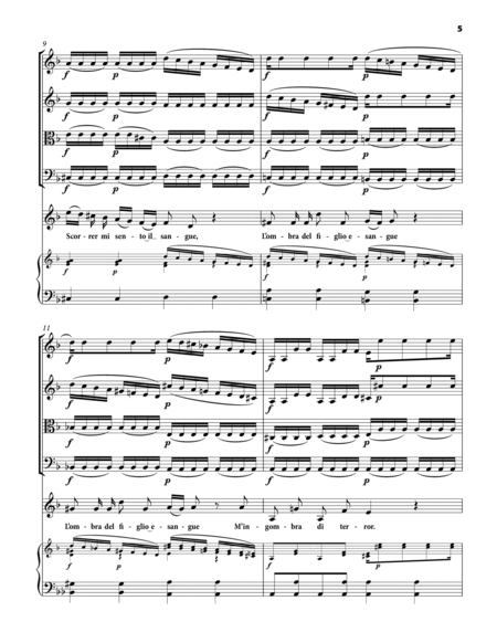 VIVALDI Antonio: Gelido in ogni vena, aria from the opera Il Farnace, score and parts (D minor)