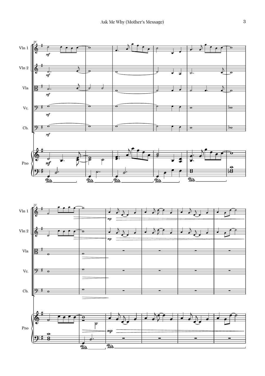 The Boy And The Heron String Orchestra scores gallery preview page 3