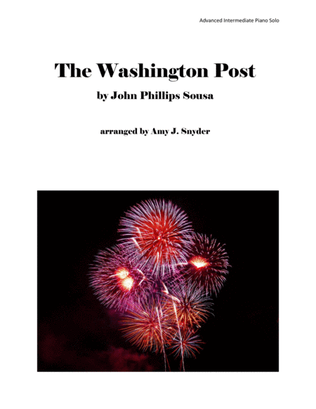 Book cover for The Washington Post, piano solo