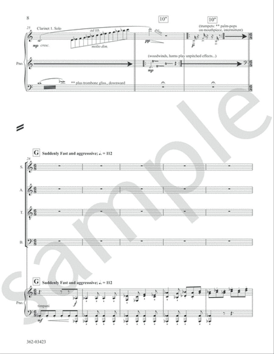 Without Form and Void 4-Part scores gallery preview page 9