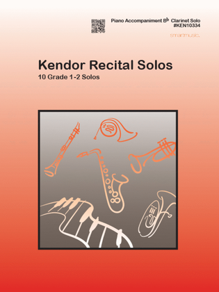 Book cover for Kendor Recital Solos - Clarinet (Piano Accompaniment Book Only) POP