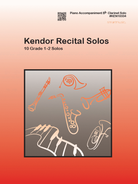 Kendor Recital Solos - Clarinet (Piano Accompaniment Book Only) POP