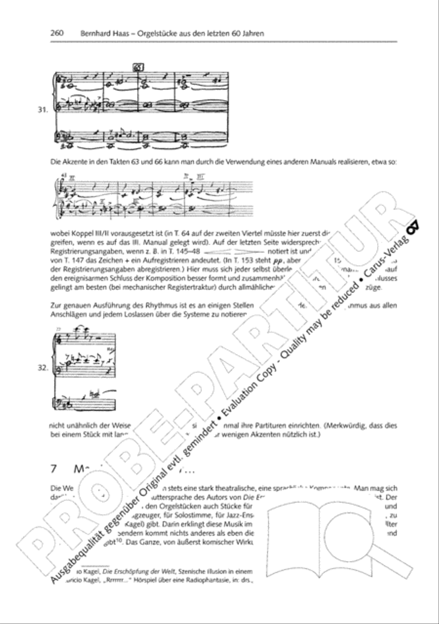 Orgelschule zur historischen Auffuhrungspraxis Organ Solo scores gallery preview page 261