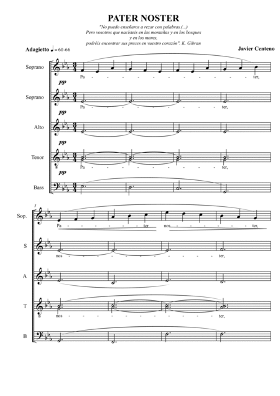 PATER NOSTER PATER NOSTER 4-Part scores gallery preview page 2