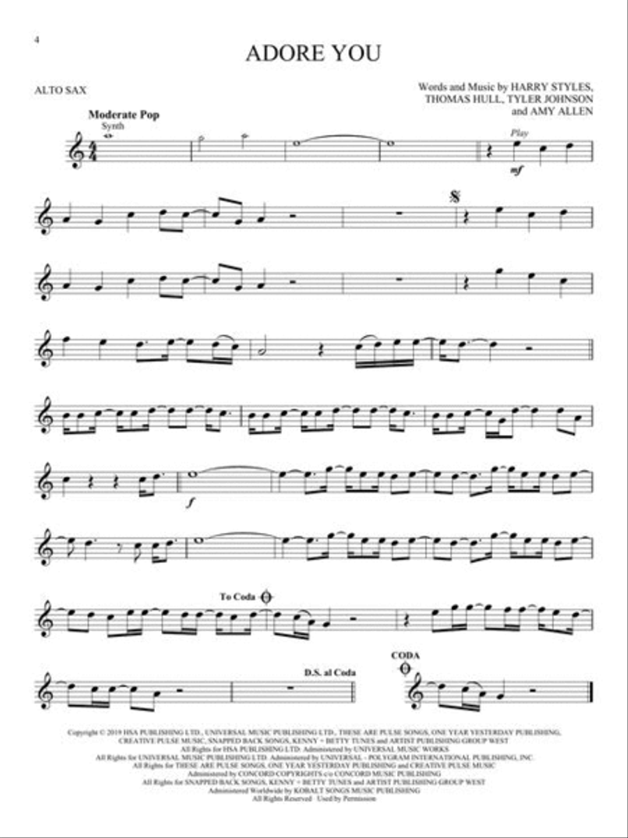 <br>Sheet music extract