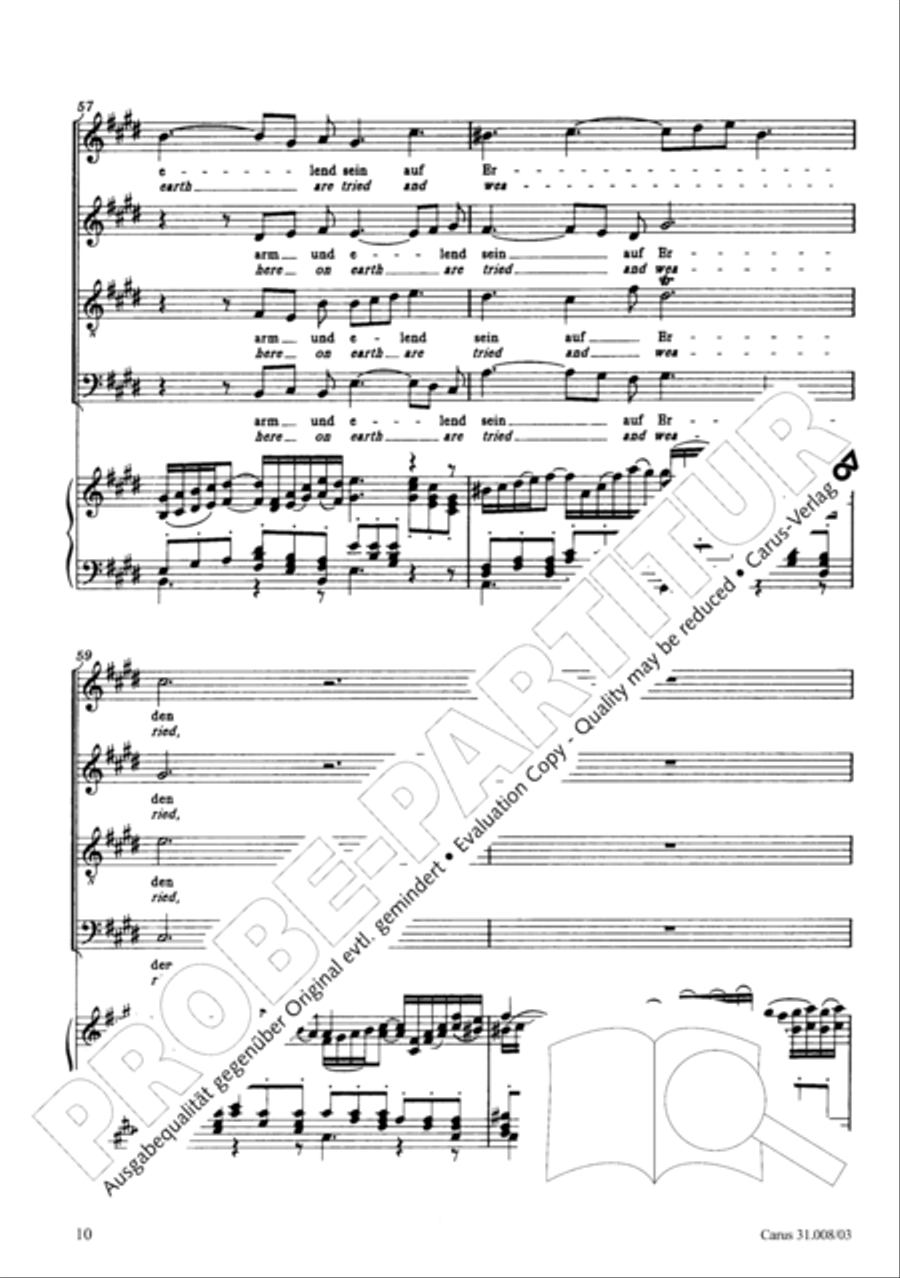 O my God, when shall I perish (Liebster Gott, wenn werd ich sterben) 4-Part scores gallery preview page 15