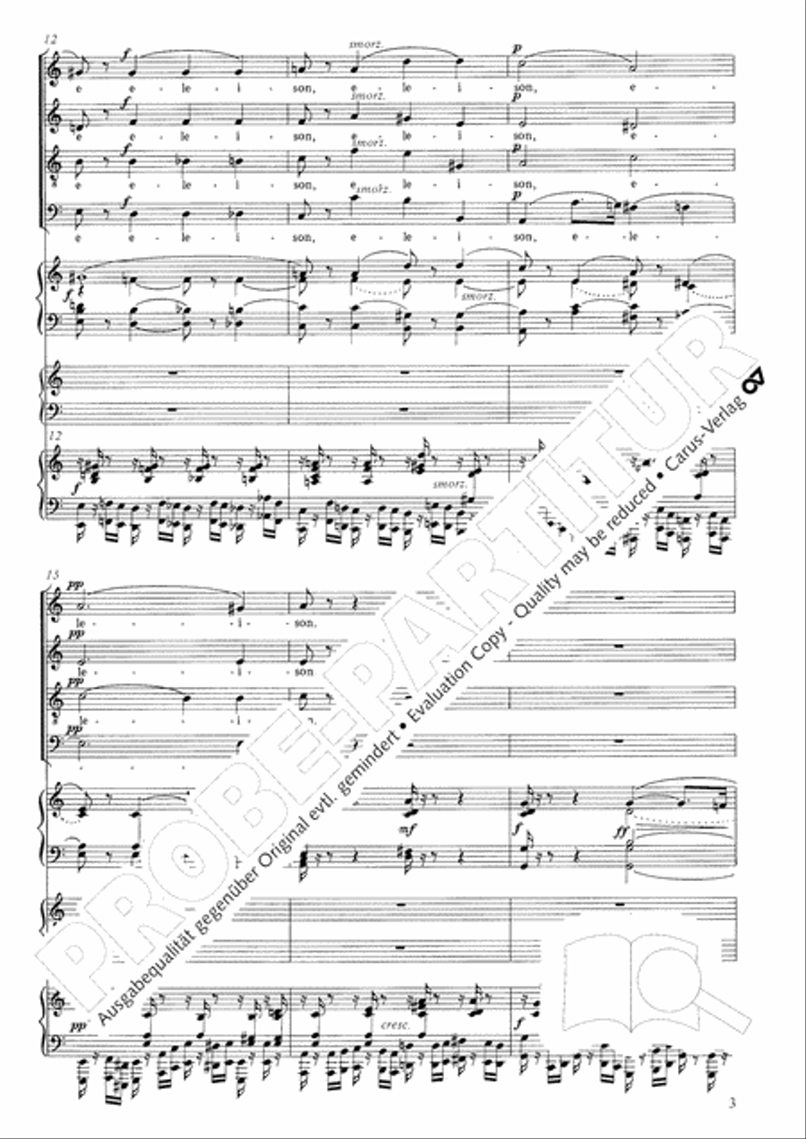 Petite Messe solennelle 4-Part scores gallery preview page 14