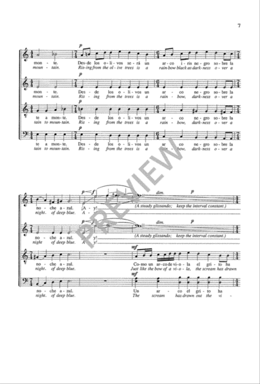 Suite de Lorca (SATB) 4-Part scores gallery preview page 8