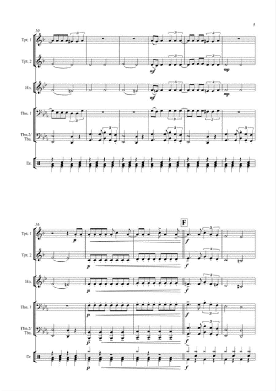 Seven Nation Army Small Ensemble scores gallery preview page 5