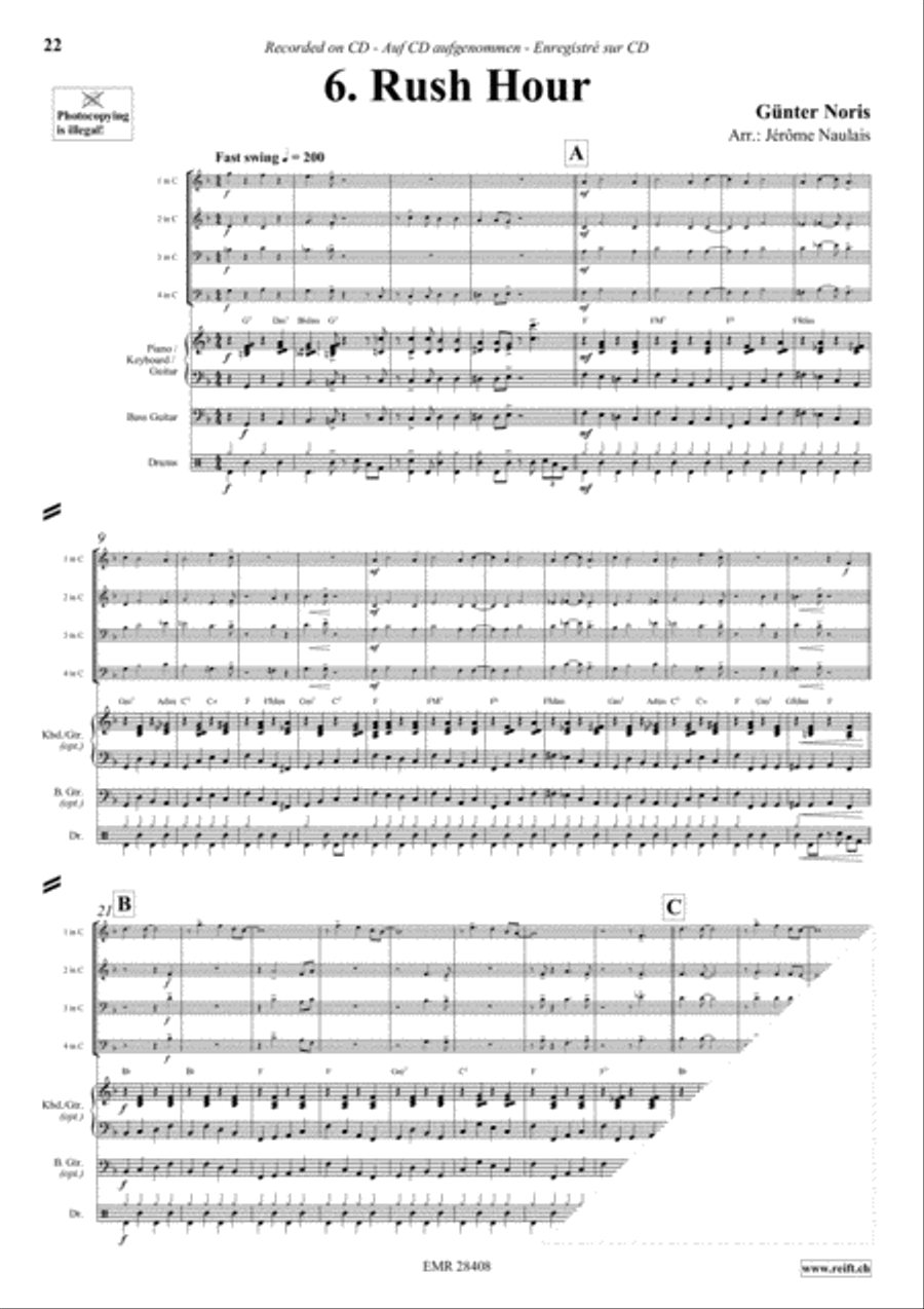Let's Dance Volume 4 Brass Ensemble scores gallery preview page 8
