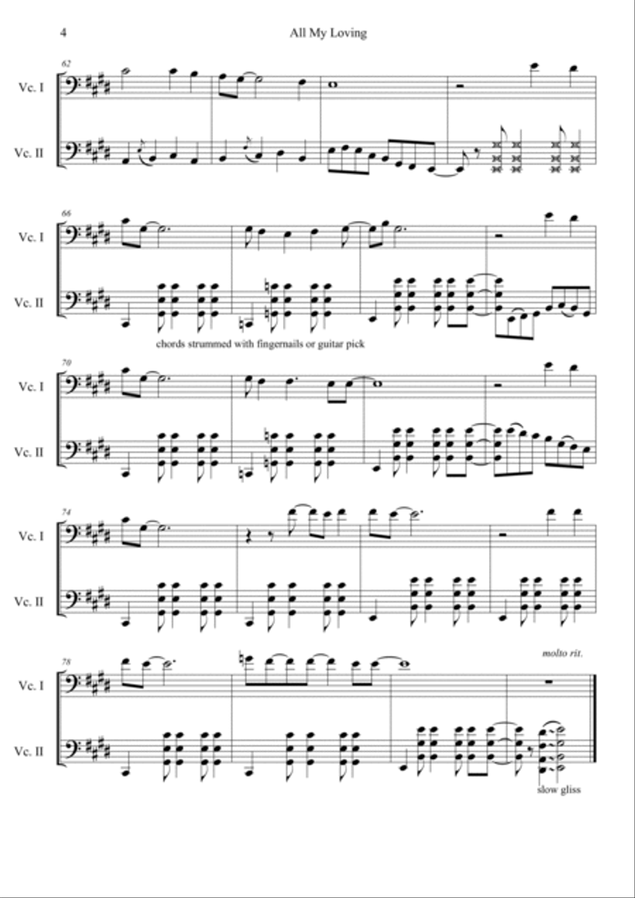 All My Loving All My Loving String Duet scores gallery preview page 4