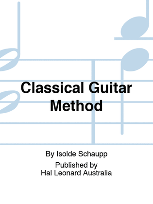 Book cover for Classical Guitar Method