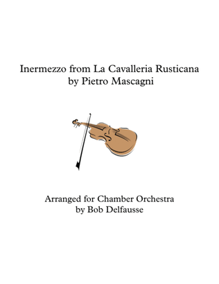 Book cover for Mascagni's Intermezzo from Cavalleria Rusticana, for chamber orchestra
